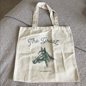 The Great Canvas Tote Bag with Horse Design